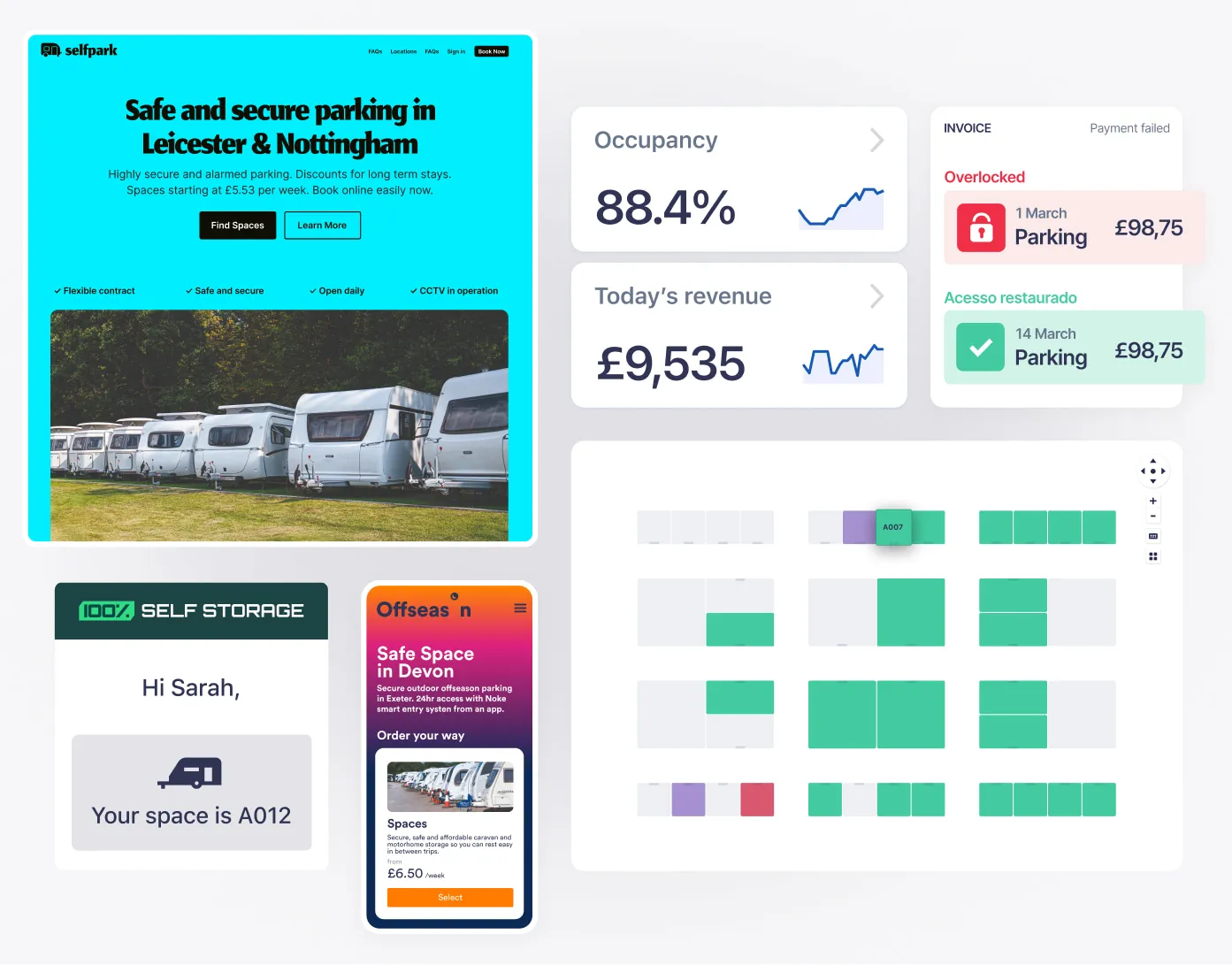 Caravan storage software