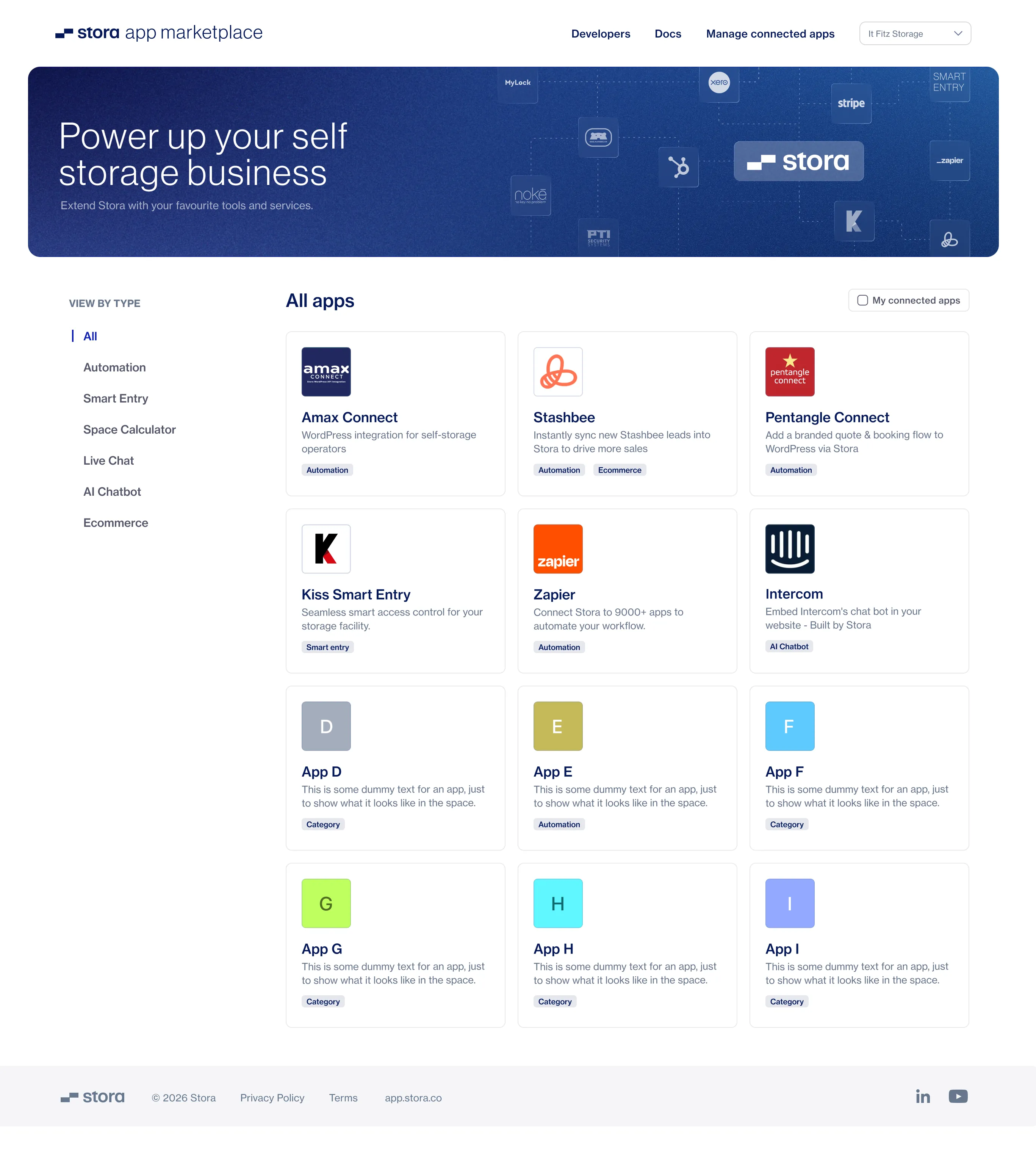 App Marketplace de Stora