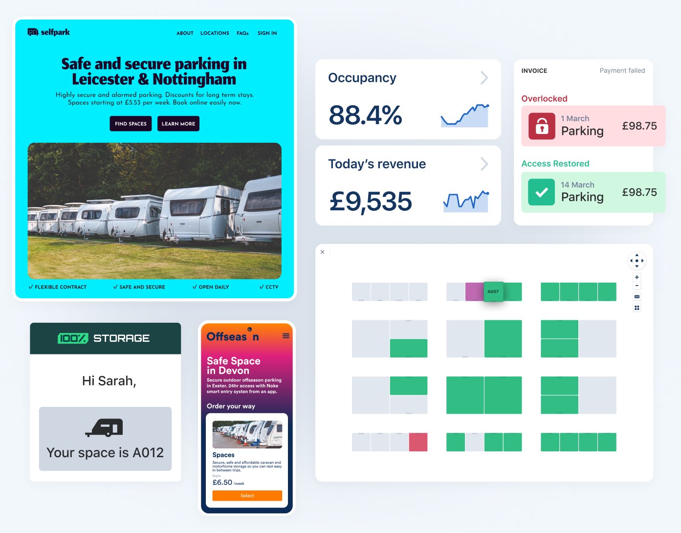 Caravan storage software