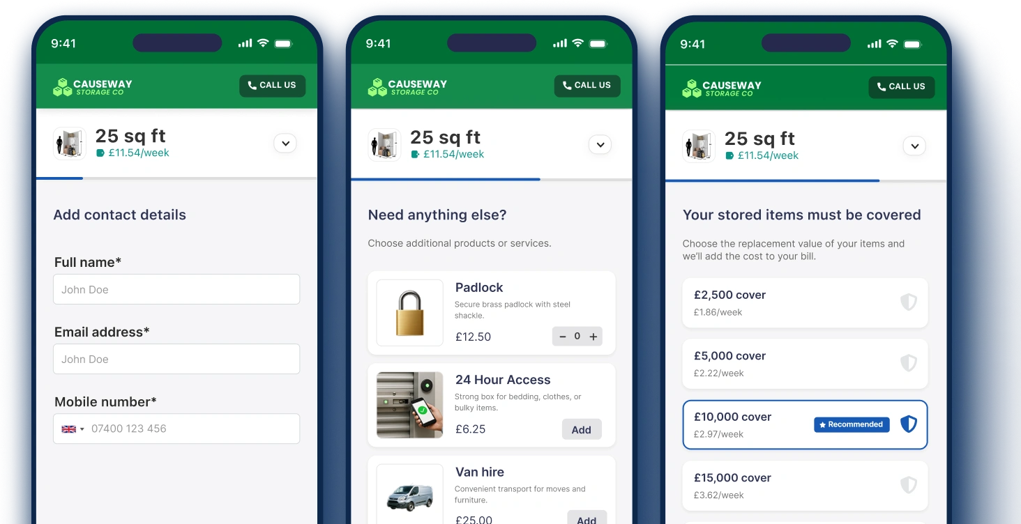 Build custom booking flows