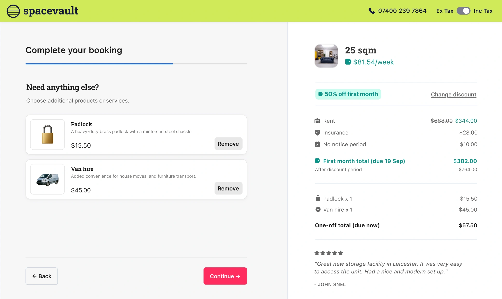 Stora online bookings