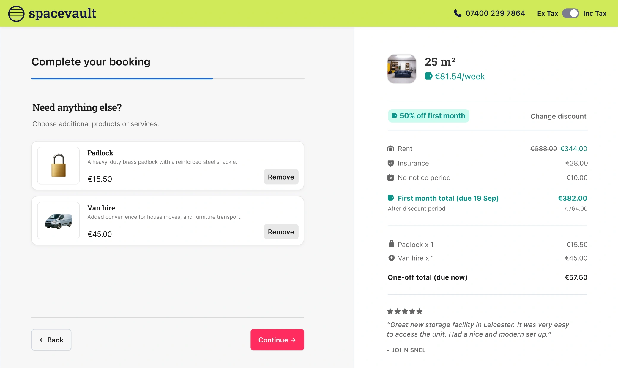 Stora online bookings