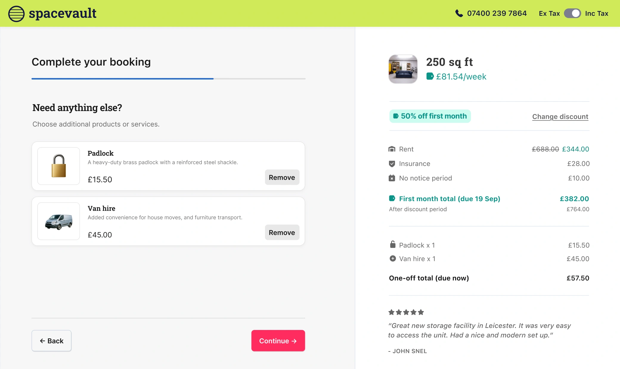 Stora online bookings