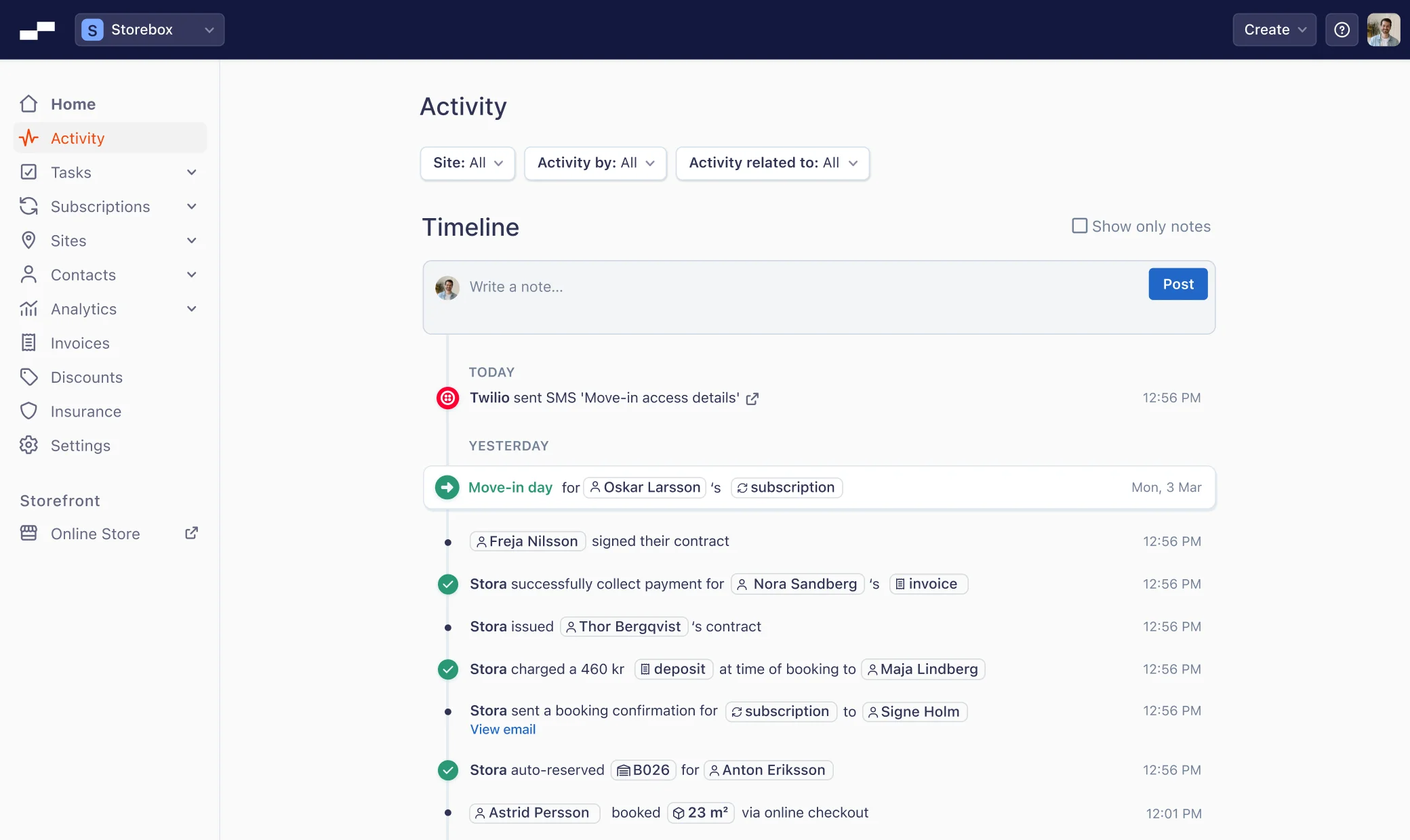 Stora automation