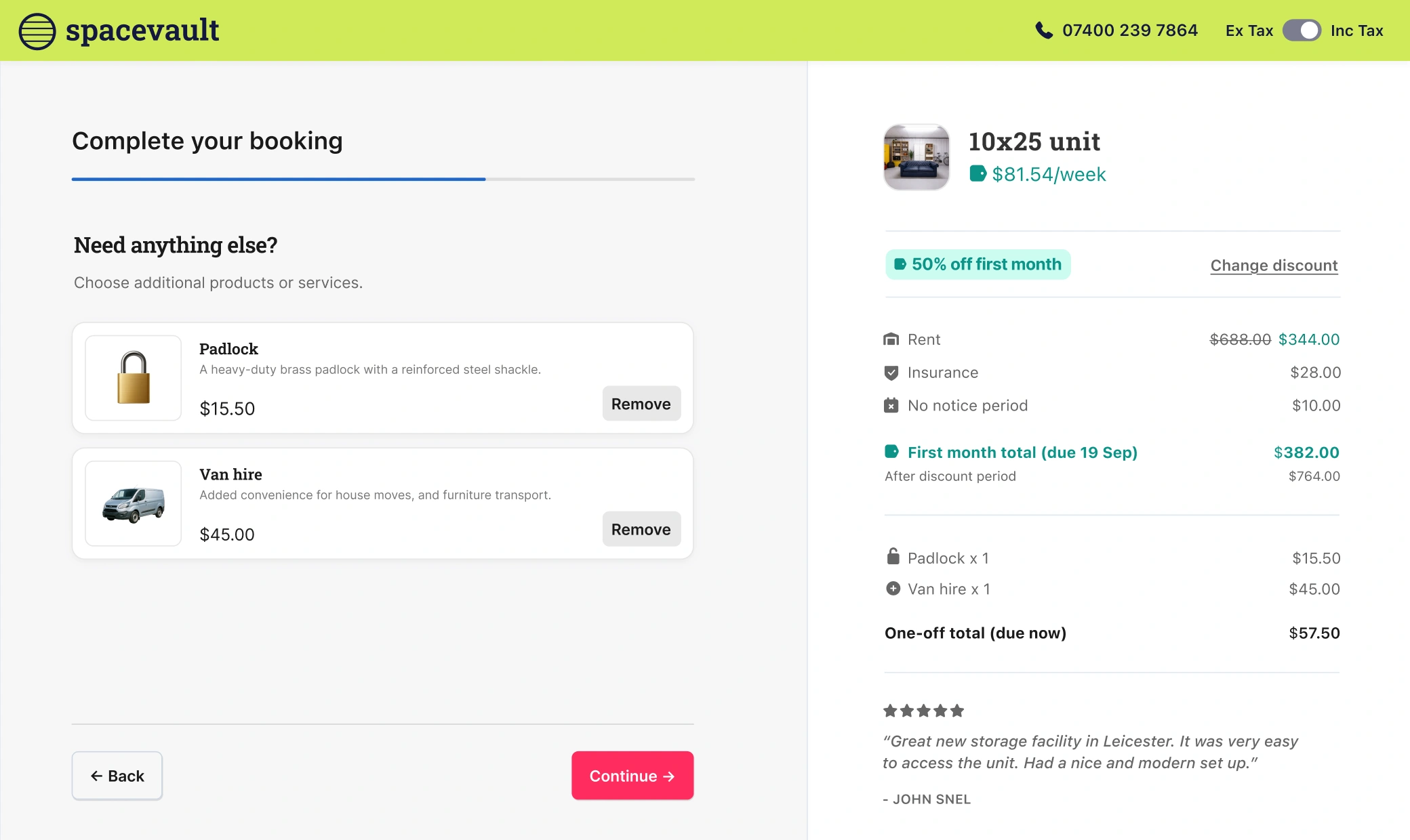 Stora online bookings