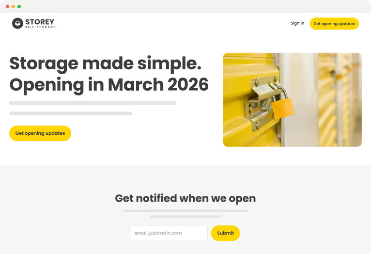 Get leads before you launch